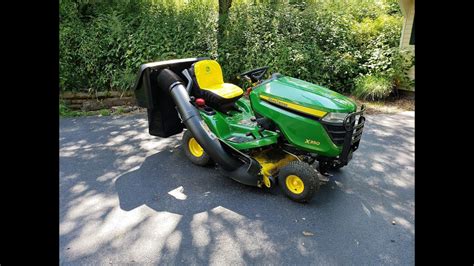48-Inch (122-cm) Accel Deep™ Mower Deck, Compatible with Optional MulchControl™ Kit with One-Touch Technology. . John deere x350 bagger